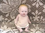 CHUBBY BLONDE BISQUE BABY DOLL,DRESS